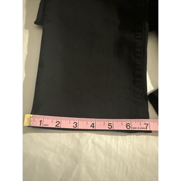 Frame Womens Jeans Denim Size 30 High Rise Slim Straight Black Relaxed Ankle - Picture 13 of 14